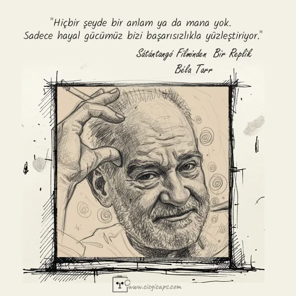 Sátántangó Filminden Bir Replik Béla Tarr #cizgicaps #cizerekanlat #belatarr #demirhanocak