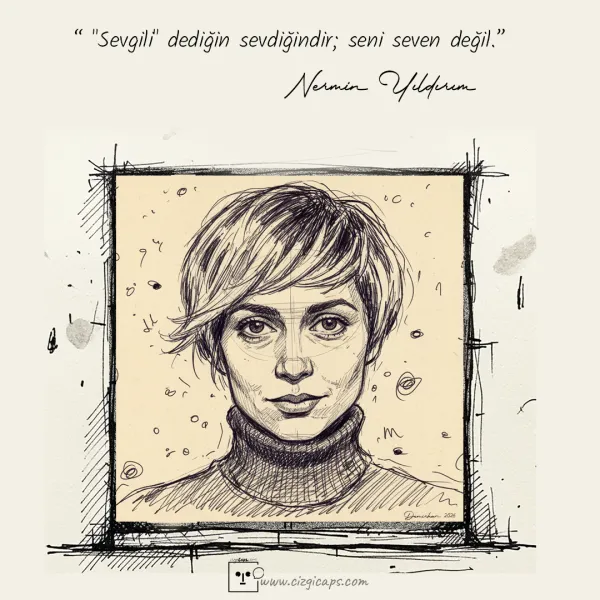 dediğin sevdiğindir; seni seven değil. Nermin Yıldırım